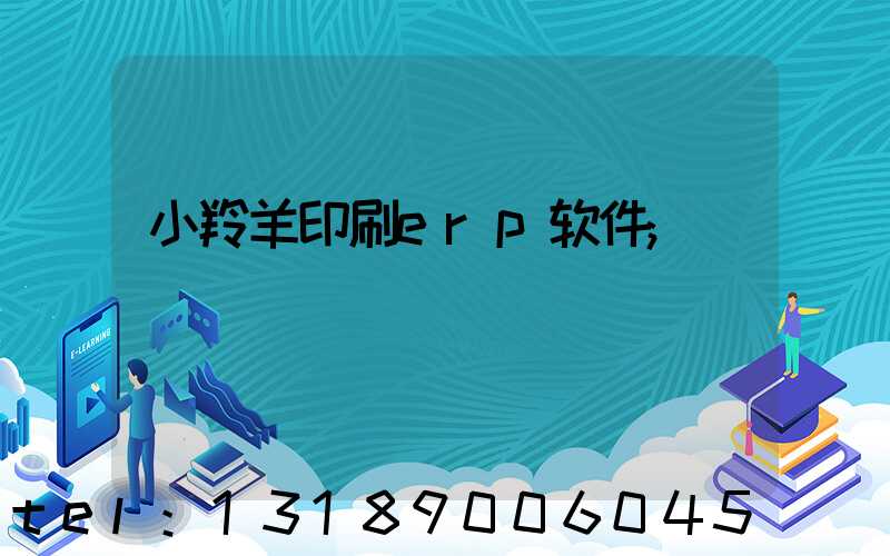 小羚羊印刷erp软件